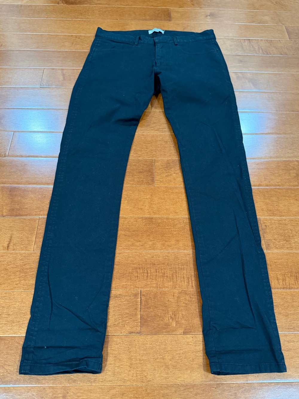 Emerson Fry Black Cotton Blend Slim Skin The French Pants Sz. 27